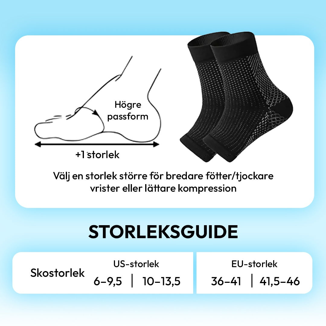 NeuroSocks - Effektivt stöd mot fotsmärta